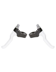 408 Alloy Brake Lever Set Black/White.
